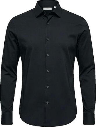 Sonrisa Overhemden, Heren, Zwart, 2Xl, Katoen, Het ideale jersey overhemd