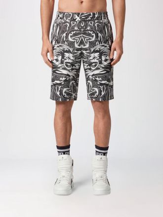 Philipp Plein Shorts Tribal Circus in seta con stampa grafica e vita elasticizzata