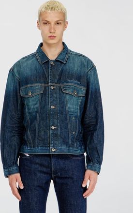 Diesel Trucker jacket in selvedge denim - Denim Jackets - Unisex - Blue