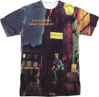 Gildan David Bowie Ziggy Star Dust Short Sleeve Adult Poly Crew T-Shirt
