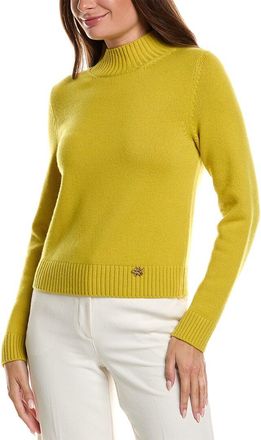 Oscar De La Renta Oscar De La Renta Mock Neck Cashmere Sweater