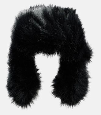 Ruslan Baginskiy Cotton-trimmed aviator hat