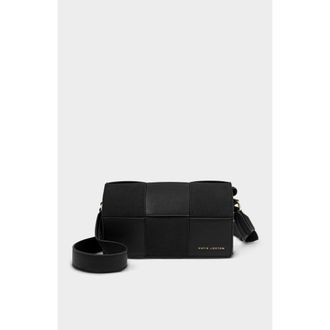 Katie Loxton Taya Crossbody Bag in Black /Black Suedette at Nordstrom