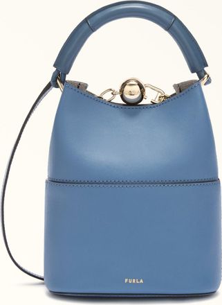 Furla Sfera Borsa Mini L Jeans Pelle Di Vitello Doppia Napoli Donna
