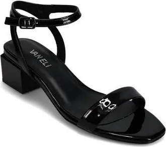 Vaneli Cordie Ankle Strap Sandal in Black at Nordstrom, Size 9.5