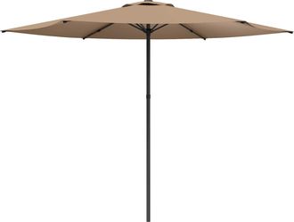 vidaXL Sombrilla De Jard&iacute;n 300 X 300 Cm Poli&eacute;ster Rectangular Topo Vidaxl