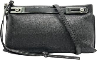 Loewe Pre-owned Shoulder Bag - Dames - Vintage Schoudertas - Zwart - ONE Size - Leer - Vintage