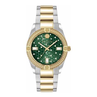 Philipp Plein Icon Chain Watch - Dames - Accessoires - Grijs - Maat: ONE Size Leer
