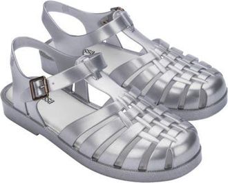 Melissa Possession Magic Fisherman Sandal in Silver at Nordstrom, Size 10
