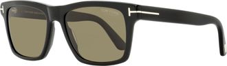 Tom Ford Mens Buckley-02 Polarized Sunglasses TF906 01H Black 56mm
