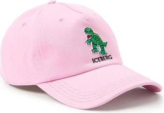 Iceberg Gabardine Baseball Cap - Heren - Petten - Roze - ONE Size - Katoen - Accessoires