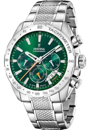 Festina F20668-3 Mens Timeless Chronograph Watch - Silver - One Size