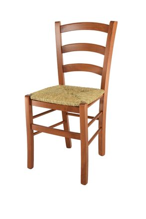 Tommychairs Tommychairs Silla Venice En Haya Color Cerezo Y Asiento En Paja