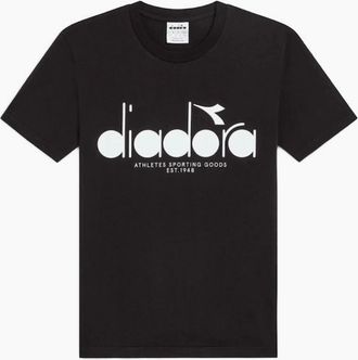 Diadora Mens Diadora Black Logo T-Shirt - Size: 42