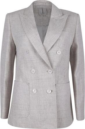 Max Mara Blazer met dubbele rij knopen - Grijs