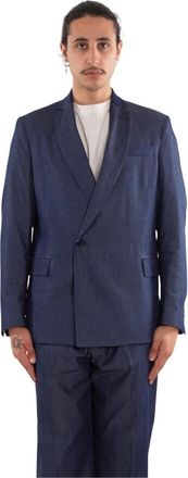 Costumein Denim Blazer SS - Heren - Blazers - Blauw - L - Denim - Jassen