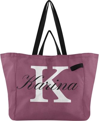 Generic Custom Dark Red pattern Reusable Canvas Tote Bag, Heavy Duty Grocery Shopping Bag with Large Capacity Hard Bottom Double Handles Work Groceries Travel