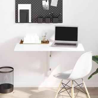 Berkfield Home Folding Wall Table High Gloss White 100x60x56 cm Engineered Wood | Size: 100 x 60 x 56 cm