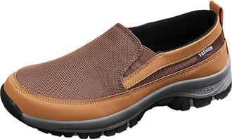 Generic Mens Womens Slip On Trainers Casual Shoes Running Tennis Sports Training Nordic Walking Athletic Fitness Fashion Sneakers Lightweight Breathable A Mus