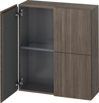 Duravit Armario Semi Alto Duravit L-cube, Anchura 700mm, Profundidad 243mm, 2 Puertas, Color: Pino Terra Decor - Lc116705151