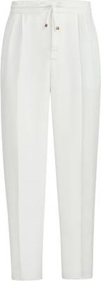 Brunello Cucinelli Trousers with drawstring in White at Nordstrom, Size 46 It