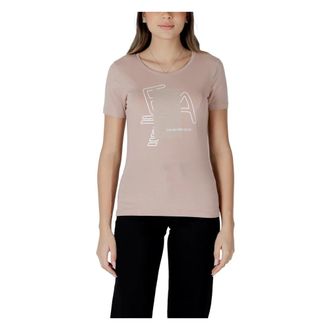 Emporio Armani Emporio Armani Ea7, Dames, Tops, Roze, Maat: L Katoen