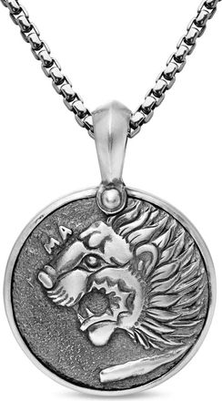 David Yurman Pendente Petrvs Lion in argento sterling (35mm)