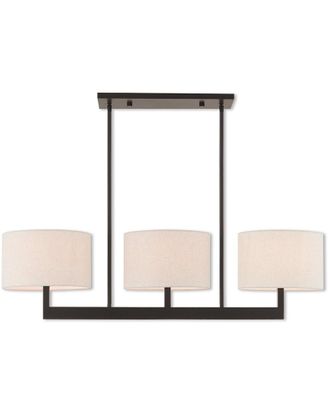 Livex Lighting Livex Hayworth 3 Light Bz Linear Chandelier