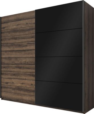 HOME AFFAIRE Schwebetürenschrank »Galaxy Kleiderschrank, Wäscheschrank 200, 220 oder 270cm breit« INKLUSIVE kompletter Innenausstattung, Metallgriffe und Glasfront