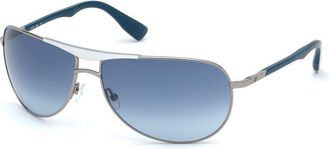 Web Eyewear Gray Metal Mens Sunglasses
