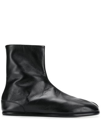 Maison Margiela Tabi leather ankle boots - Black