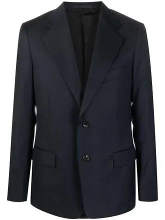 Lanvin Mens Single-Breasted Wool Jacket