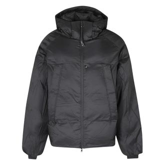 Yohji Yamamoto Hooded Puffer Jacket - Heren - Jassen - Zwart - Maat: M Zijde