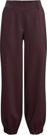 &Co Woman Broeken, Dames, Paars, 2Xl, Polyester, Straight Broeken