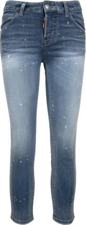 Dsquared2 Skinny Jeans - Dames - Skinny Jeans - Blauw - 3XS - Katoen - Jeans