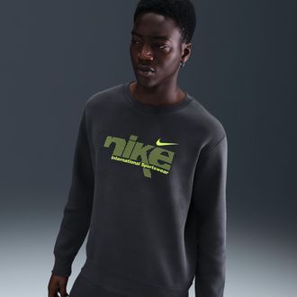 Nike Mens Nike Sportswear Club Fleece Crew in Grey | IH4246-060