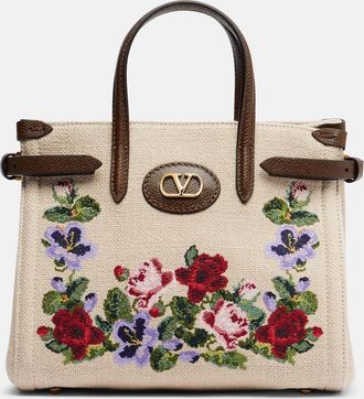 Valentino Garavani Bolso Antibes Medium de lona