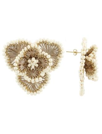 Lott. Gioielli CE SI Flower Earring L - Champagne at Nordstrom, Size Large