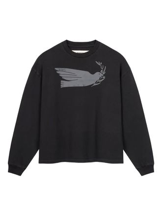 Rough. Flying Bird sweatshirt - men - Cotton - S - Black