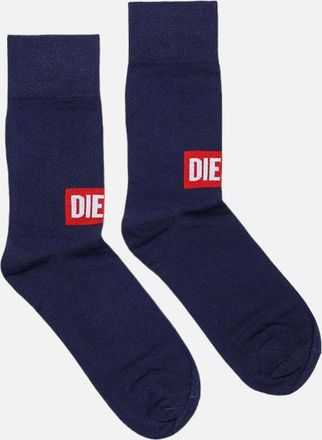 Diesel Mens DIESEL Calzino Mens Socks Soft Cotton Crew Sports - Navy/Navy - Size: 12/9/11.5/11/10.5/10/9.5