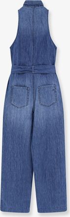 Pinko Womens Jumpsuit Visione Light Denim Blue Cotton Dress
