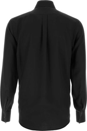Dolce & Gabbana Nero Exterior: Silk Maglie Sweater