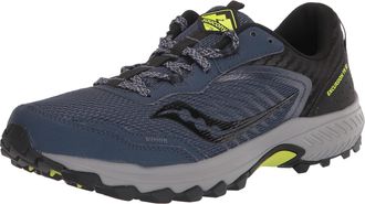 Saucony Mens Excursion TR15 Trail Running Shoe, Space/Alloy, 13 Wide