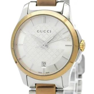 Gucci Pre-owned Watches, female, White, Size: ONE SIZE Pre-owned G-Timeless 126.5 Wristwatch