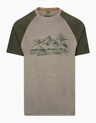 Trespass Mens Trespass Mens Fullmer Mountain T-Shirt - Tan - Size: 34