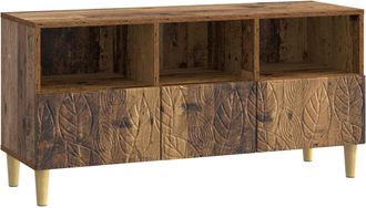 vidaXL Mueble De Tv 102 X 34,5 X 50 Cm Madera Envejecida Vidaxl