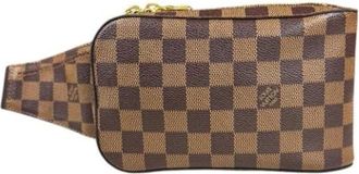 Louis Vuitton Pre-owned Belt Bags, male, Brown, Size: ONE SIZE Pre-owned Vintage Damier Canvas Sling Bag
