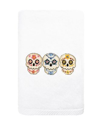 Linum Home Textiles Skulls Turkish Cotton Hand Towel
