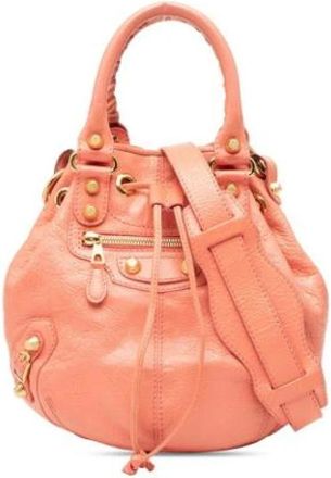 Balenciaga Pre-owned Bucket Bags, female, Pink, Size: ONE SIZE Pre-owned Bucket Bag