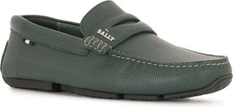 Bally Pavel 6234456 Mens Oak Bovine Grained Leather Loafers